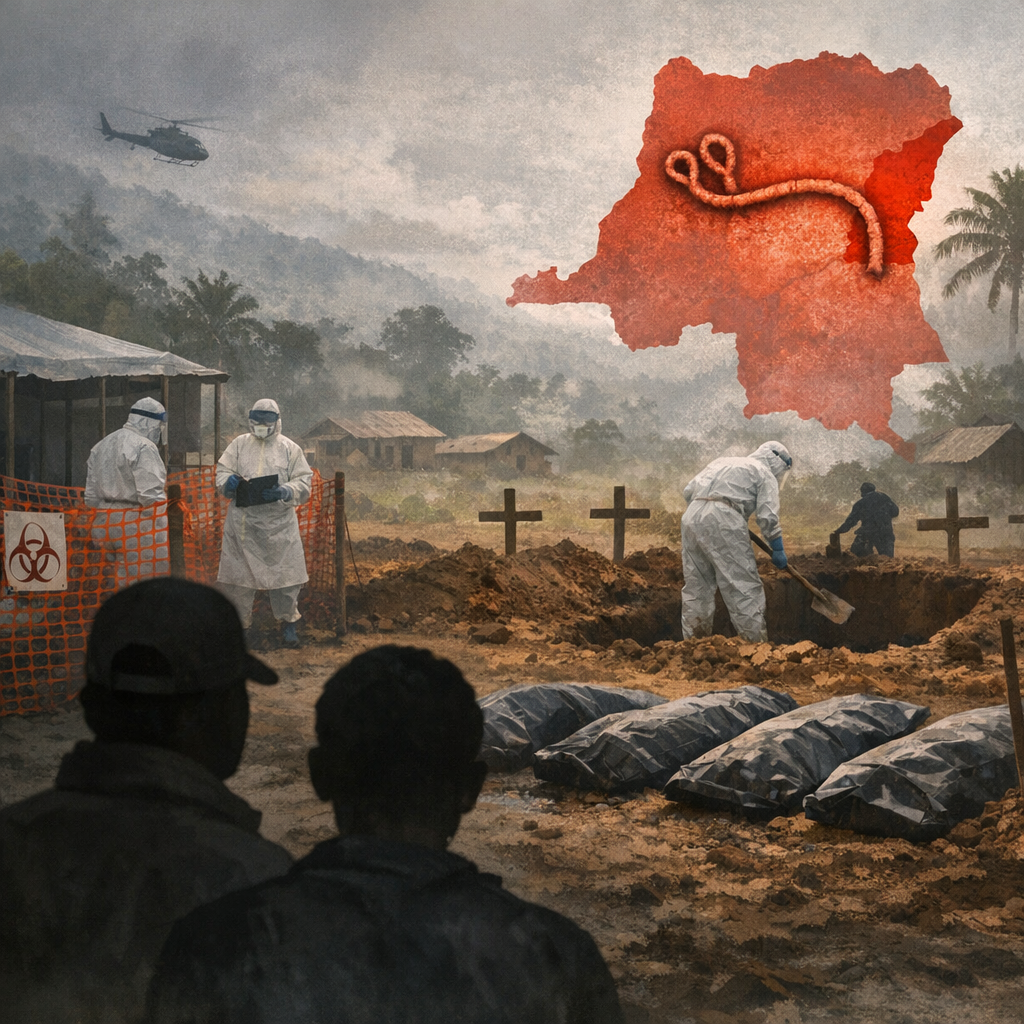Editorial scene: Ebola Outbreak Claims 65 Lives in Eastern DR Congo's Ituri Province
