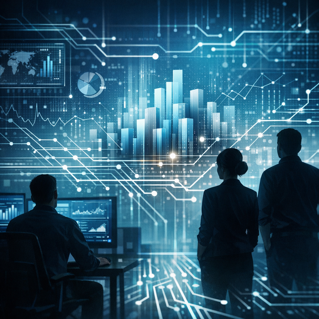 data center with servers