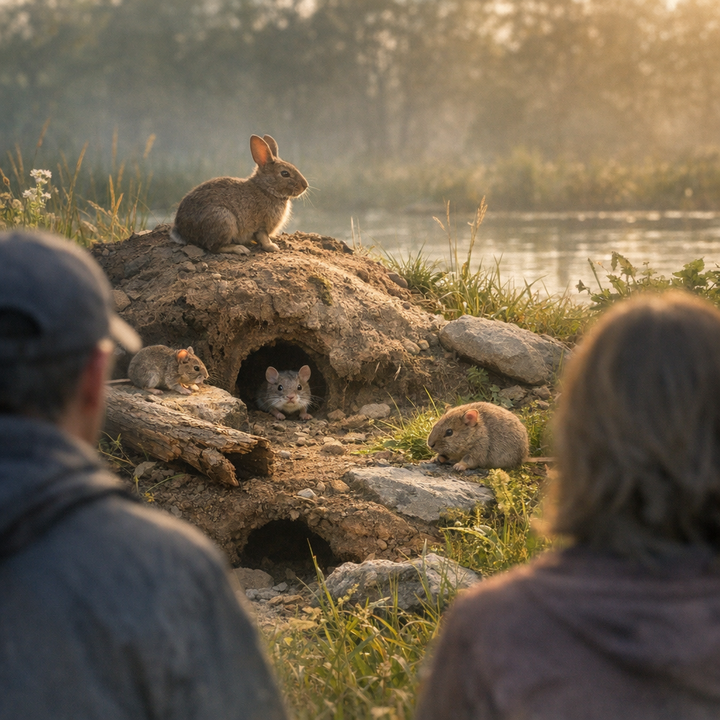rodent habitat in natural setting