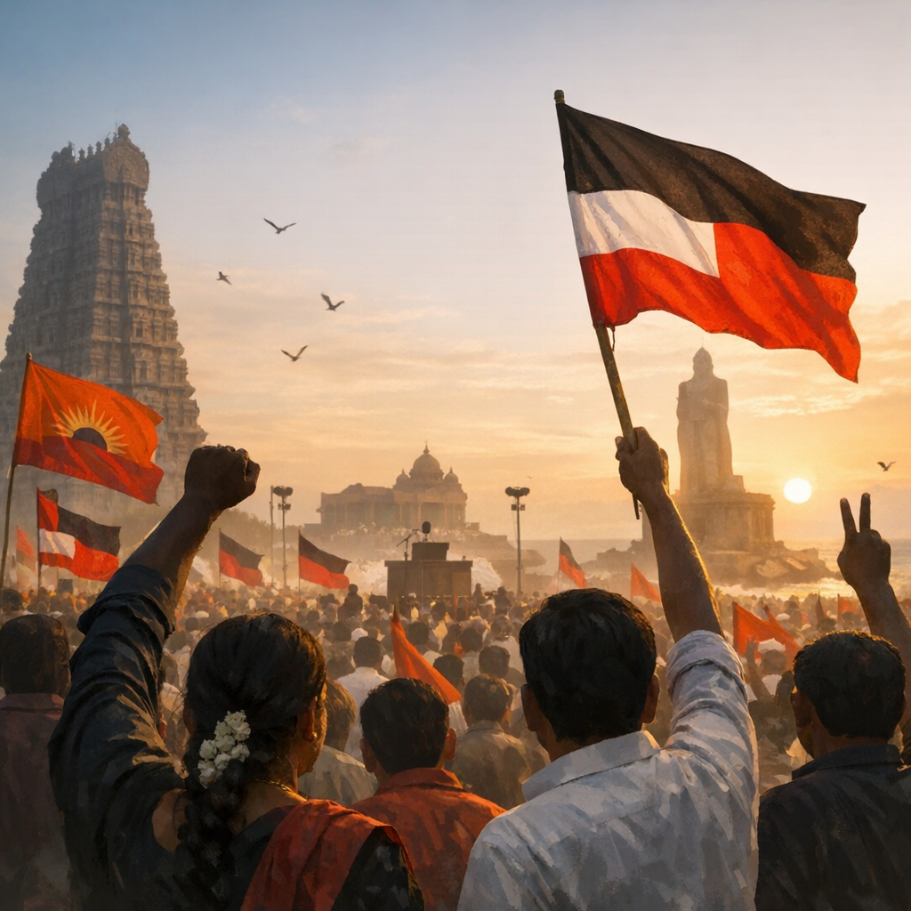 Political rally in Tamil Nadu
